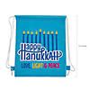 12" x 15" Medium Hanukkah Nonwoven Drawstring Bags - 12 Pc. Image 1