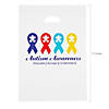 12" x 17" Bulk 50 Pc. Autism Awareness Plastic Gift Bags with Handle Image 1
