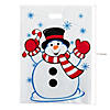 12" x 17" Bulk 50 Pc. Plastic Snowman Goody Bags Image 1