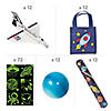 120 Pc. Space Party Favor Kit for 12 Guests Image 1