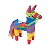 13 1/2" x 19" Bright Colors Donkey Pi&#241;ata Hanging Decoration Image 1