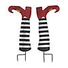 13 3/4" x 24" Gothic Halloween Witch Legs Yard Stakes - 2 Pc. Image 1