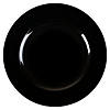 13" Black Round Disposable Plastic Charger Plates (25 Plates) Image 2