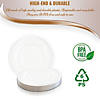 13" Clear Round Disposable Plastic Charger Plates (25 Plates) Image 3