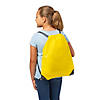 14 1/2" x 18" Large Yellow Drawstring Bags Image 2