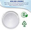 14" Clear Pavilion Round Disposable Plastic Trays (16 Trays) Image 2