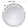 14" Clear Pavilion Round Disposable Plastic Trays (24 Trays) Image 1