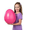 14" Fillable Pink Plastic Easter Eggs - 6 Pc. Image 1