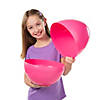14" Fillable Pink Plastic Easter Eggs - 6 Pc. Image 1