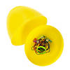 14" Fillable Yellow Plastic Easter Eggs - 6 Pc. Image 2