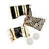 14 oz. Assorted Pattern Black & Gold Buttermints - 108 Pc. Image 1