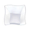 14 oz. Clear Wave Plastic Soup Bowls (70 Bowls) Image 1