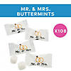 14 oz. Mr. & Mrs. Wedding Classic White Buttermints - 108 Pc. Image 1