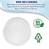 14" White Pavilion Round Disposable Plastic Trays (24 Trays) Image 2