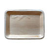 14" x 10" Rectangular Natural Palm Leaf Eco-Friendly Disposable Trays (100 Trays) Image 1