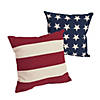 14" x 14" Patriotic Stars and Stripes Decorative Pillow Set - 2 Pc. Image 1
