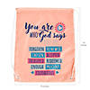 14" x 18" Large God Says Polyester Drawstring Bags - 12 Pc. Image 1