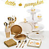 149 Pc. Little Pumpkin Party Deluxe Tableware Kit for 8 Guests Image 1