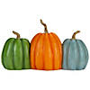15.5" Pumpkin Trio 'Happy Fall Y'all' Autumn Harvest Sign Image 2