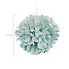15" Mint Green Hanging Tissue Paper Pom-Pom Decorations - 6 Pc. Image 1