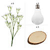 15 Pc. Light Bulb Vase with Wood Centerpiece Kit for 3 Tables Image 1