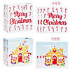 15" x 15" Large Christmas Gingerbread & Candy Cane Paper Gift Bags with Tags - 6 Pc. Image 1