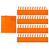 15" x 17" Bulk Large Orange Nonwoven Tote Bags - 48 Pc. Image 1