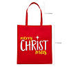15" x 17" Large Nonwoven Religious Christmas Tote Bags - 12 Pc. Image 1