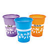 16 oz. Bulk 50 Ct. Luau Palm Tree, Pineapple & Flamingo Colored Disposable Plastic Cups Image 1