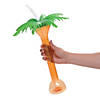 16 oz. Palm Tree Reusable BPA-Free Plastic Yard Glasses with Lids & Straws - 6 Ct. Image 1