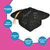16" x 10" Graduation Autograph Black Mortarboard Cap Cushion with Tassel Image 2
