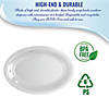 16" x 11" Clear Oval Disposable Plastic Trays (14 Trays) Image 2