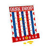 16" x 20" Classic Carnival Red, White & Blue Wood Disk Drop Game Image 1