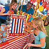 16" x 20" Classic Carnival Red, White & Blue Wood Disk Drop Game Image 2