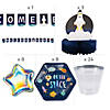 161 Pc. Outer Space Baby Shower Disposable Tableware Kit for 8 Guests Image 1
