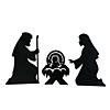 17" - 25 1/2" Silhouette Nativity Outdoor Yard Sign Set - 3 Pc. Image 1
