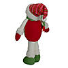 17.5" Red and Green Jolly Plush Snowman Christmas Figure Image 4