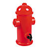 17" Firefighter Party Red Fire Hydrant Plastic Drink Dispenser Image 1