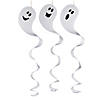 17" Giant Ghost Hanging Paper Swirl Halloween Decorations - 12 Pc. Image 1