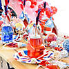 17 oz. Patriotic Star-Shaped Reusable Plastic Cups with Lids and Straws - 12 Ct. Image 2