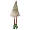 17" Sitting Gnome Figure with Knitted Hat Image 1