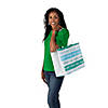 17" x 13" Large Shopper Laminated Nonwoven Tote Bags - 12 Pc. Image 2