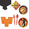 171 Pc. Basketball Party Disposable Tableware Kit for 24 Guests Image 1