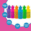 18 oz. Bulk 60 Ct. Smile Face Neon Reusable Plastic Water Bottles Image 2