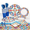 187 Pc. Colorful Fiesta Tableware Kit for 24 Guests Image 1