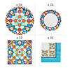 187 Pc. Colorful Fiesta Tableware Kit for 24 Guests Image 1