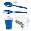 187 Pc. Colorful Fiesta Tableware Kit for 24 Guests Image 2