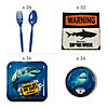 187 Pc. Discovery Shark Week&#8482; Party Tableware Kit for 24 Guests Image 1