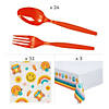 187 Pc. Groovy Party Tableware Kit for 24 Guests Image 2