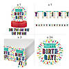189 Pc. 60th Birthday Burst Party Tableware Kit for 24 Guests Image 2